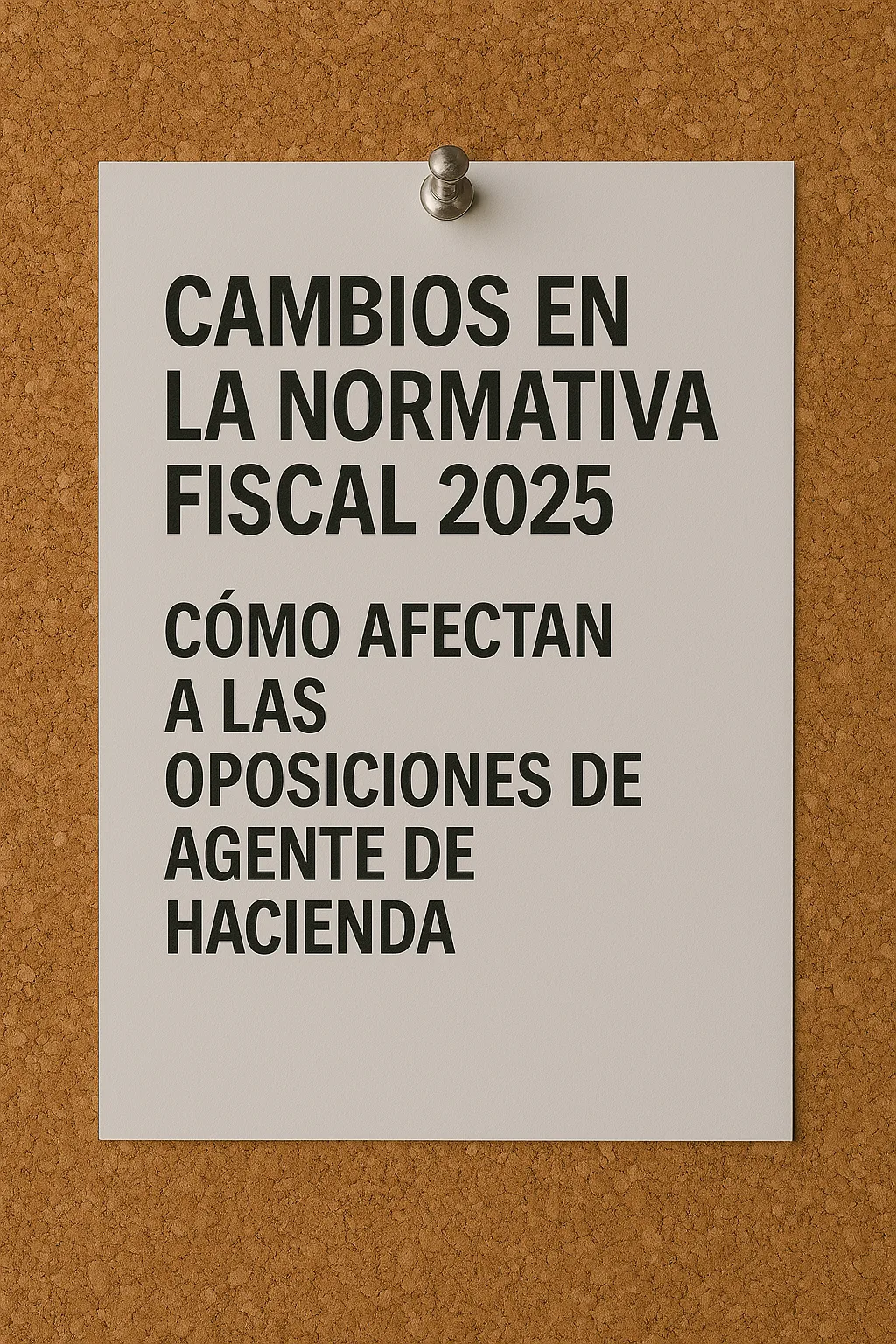 Cambios en la Normativa Fiscal 2025: Cómo Afectan a las Oposiciones de Agente de Hacienda