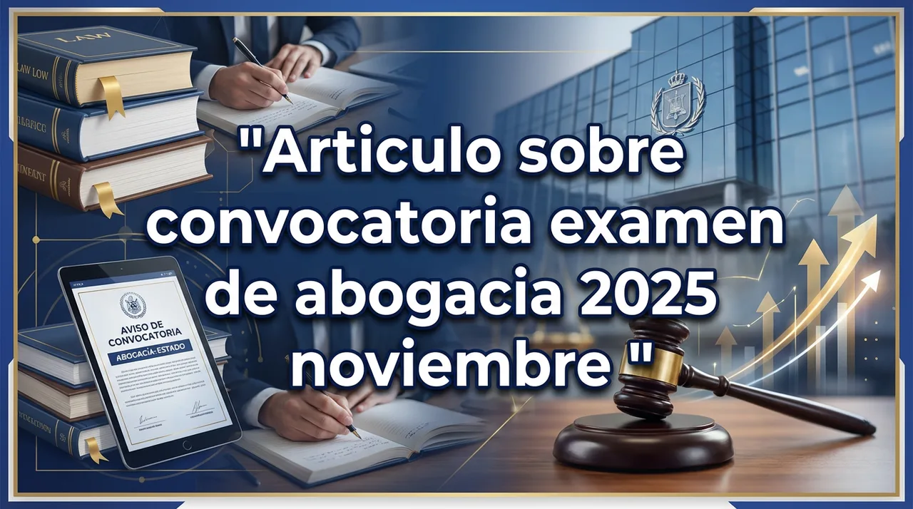 Examen de Acceso a la Abogacía (Noviembre 2025): Todo lo que el Ministerio no te cuenta (pero deberí